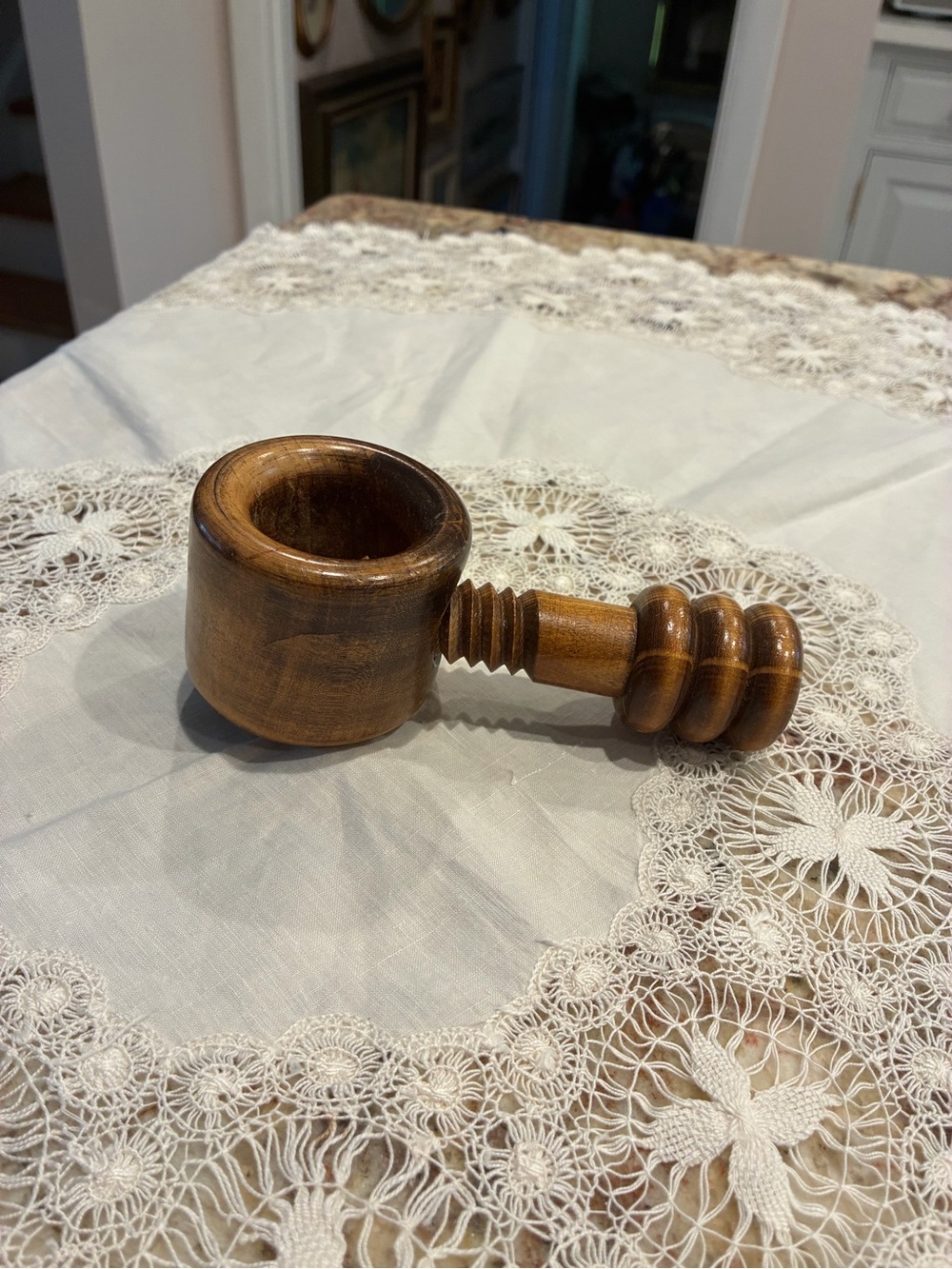 Vintage Wooden Screw Nutcracker